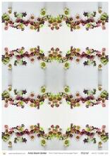 Arctic Bloom Border A3 Posh Chalk Deluxe Decoupage from The House of Mendes